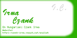 irma czank business card